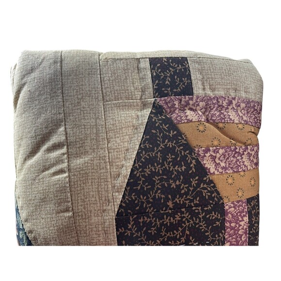 Rustic Cozy Fall Country Lodge Cabin Patchwork Pillow Sham Quilted 20”x26” - Picture 4 of 6